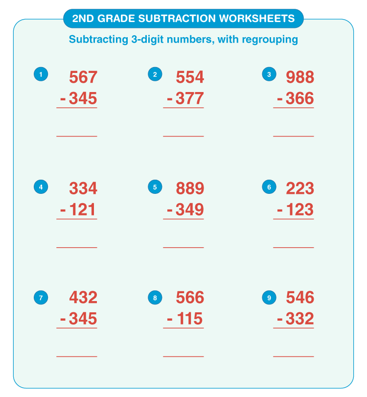 Engaging 2nd Grade Subtraction Worksheets Fun Learning Activities