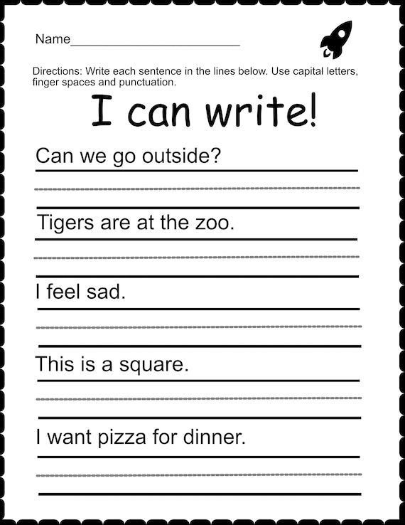 3rd grade writing worksheets