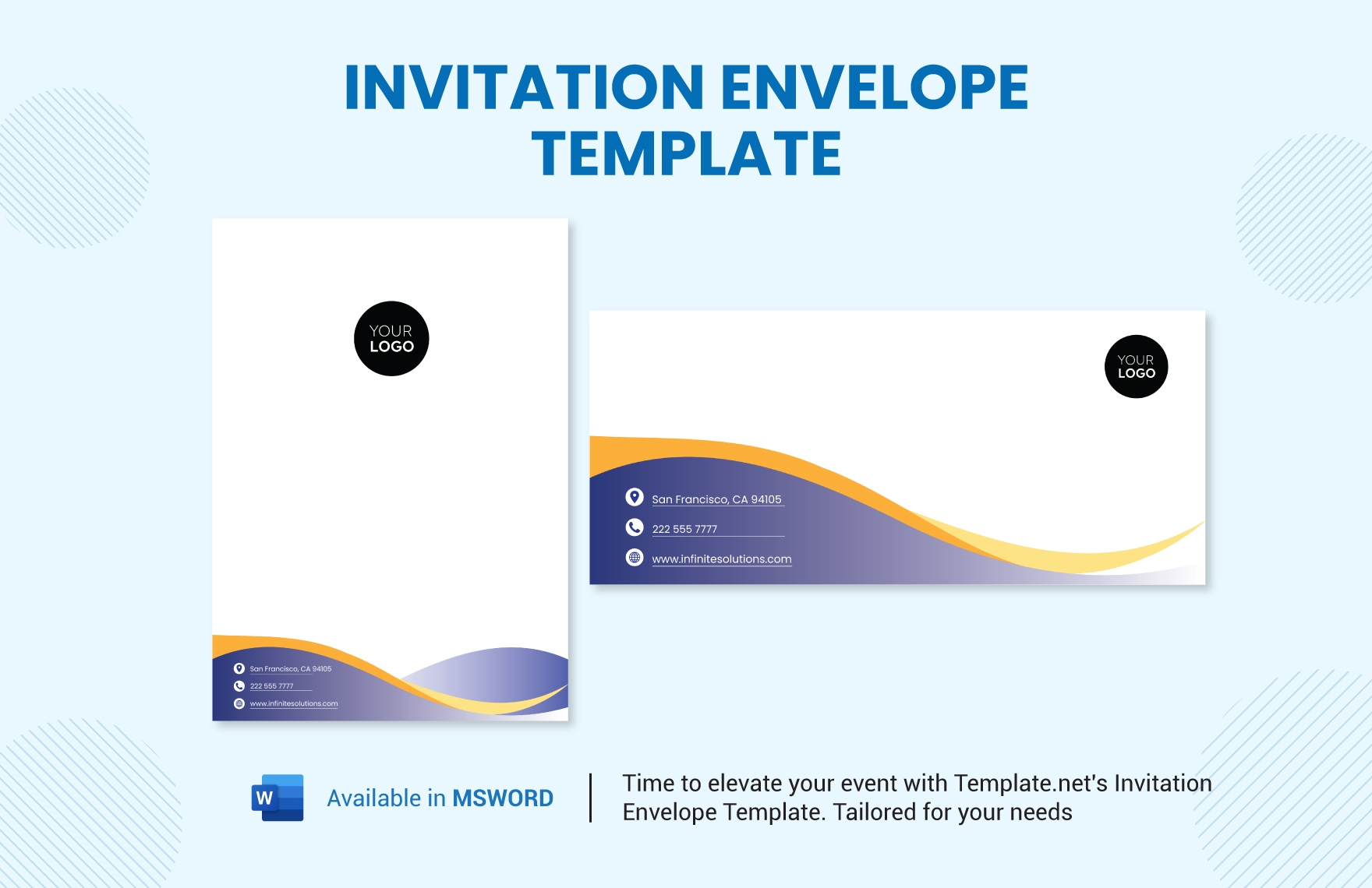 Envelope Word Template In Word PDF Google Docs Pages Download 