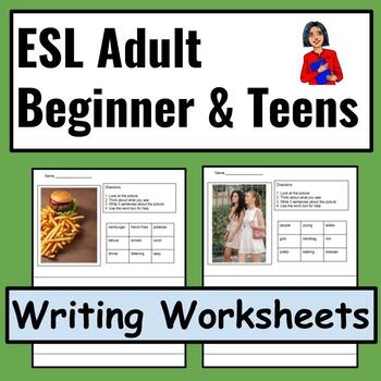 ESL Beginner Adults ESL High School ESL Writing Worksheets Picture 