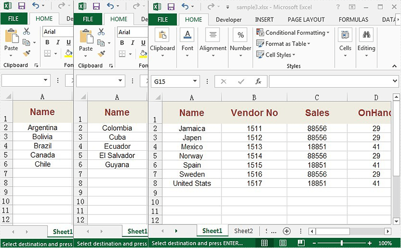 how do you merge worksheets in excel