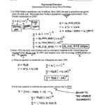 Exponential Growth And Decay Word Problems Worksheet With Answers