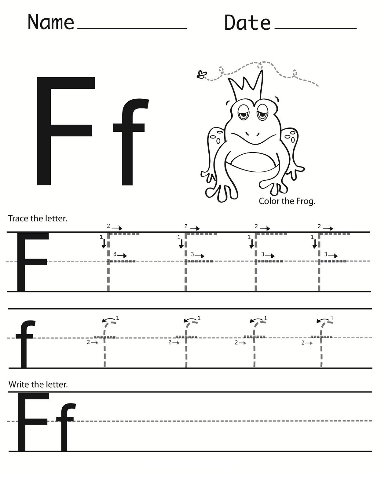 F Letter Worksheets Preschool AlphabetWorksheetsFree