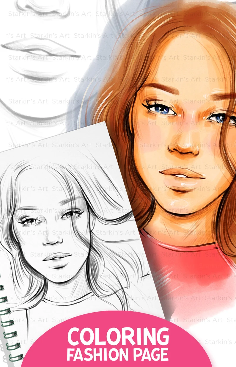 fashion girl printables