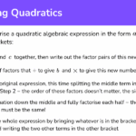 Factorising Quadratics GCSE Maths Steps Examples Worksheet