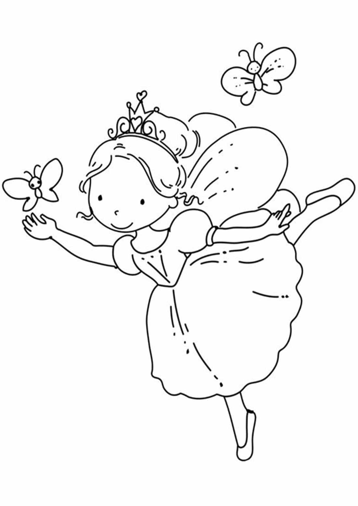 Fairy Ballerina Coloring Pages Fairy Coloring Pages Fairy Coloring 