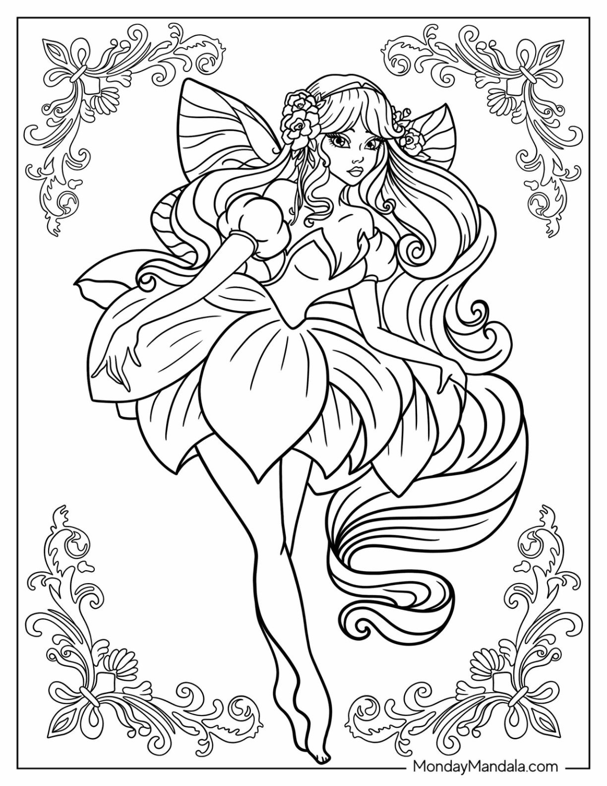 Fairy Printables Coloring Pages