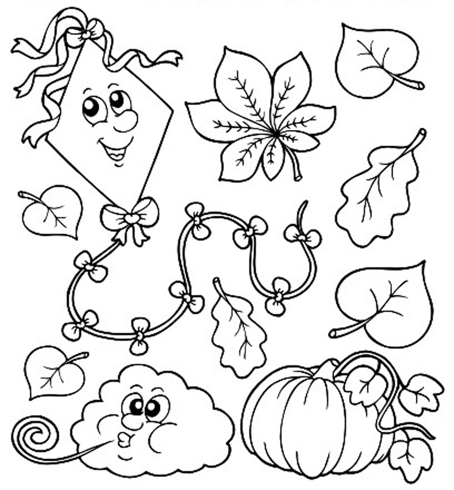 fall coloring pages free