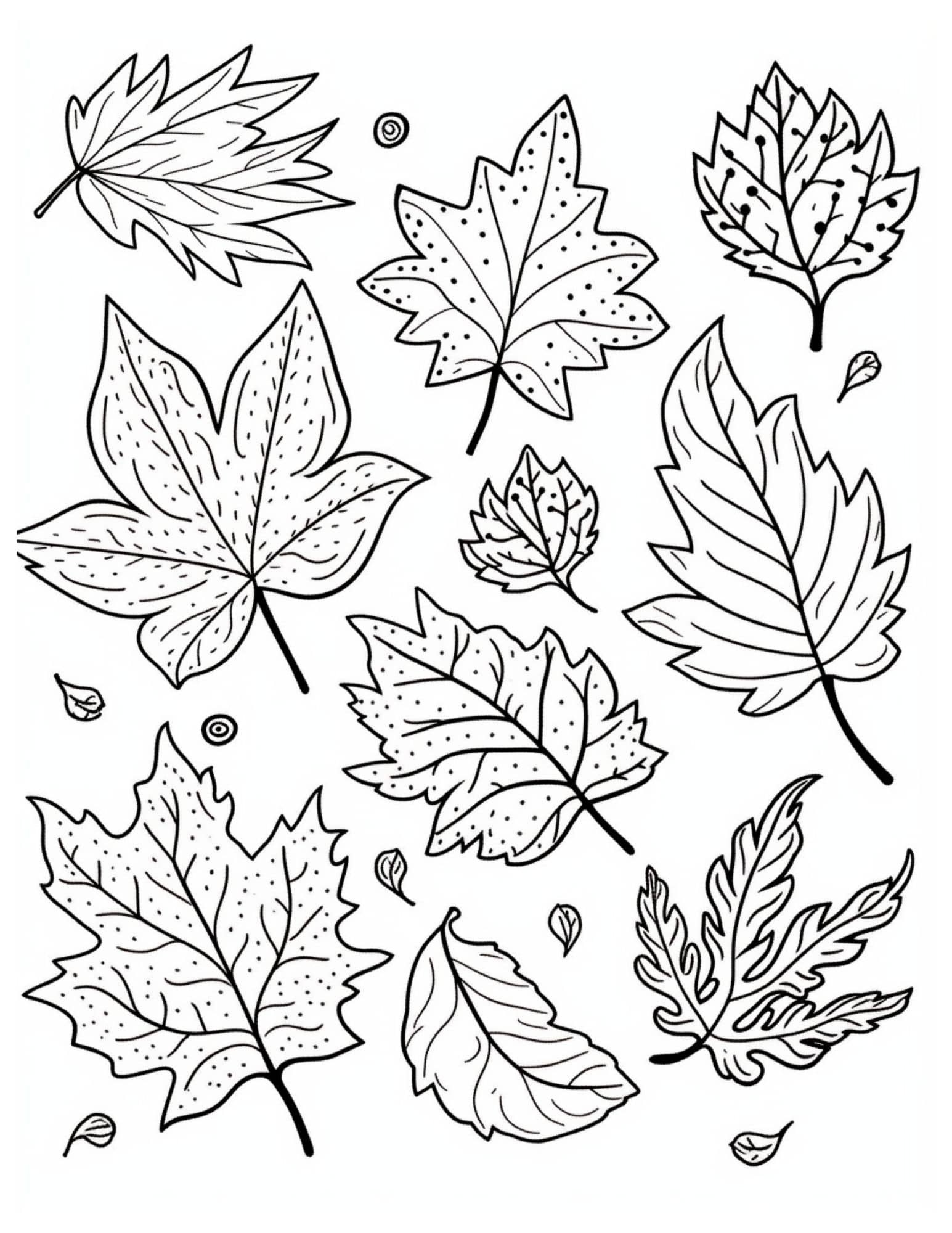 fall coloring pages printable free