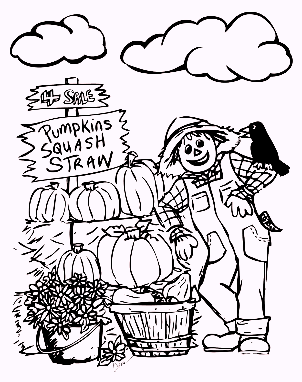 Fall Coloring Pages For Adults