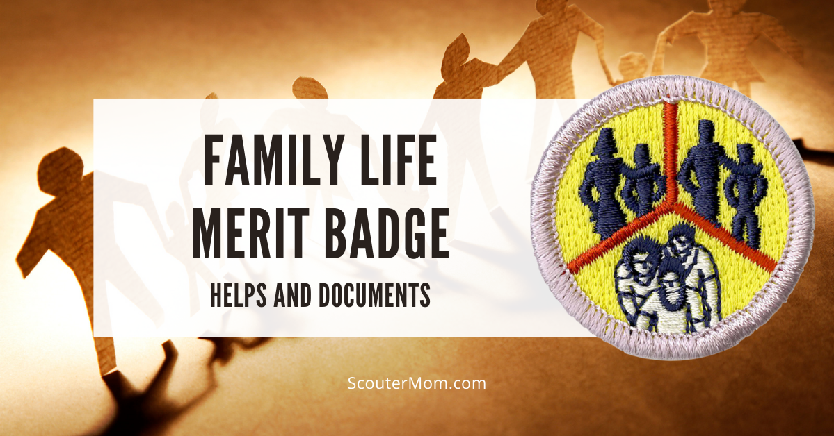 Family Life Merit Badge And Worksheet Worksheets Library