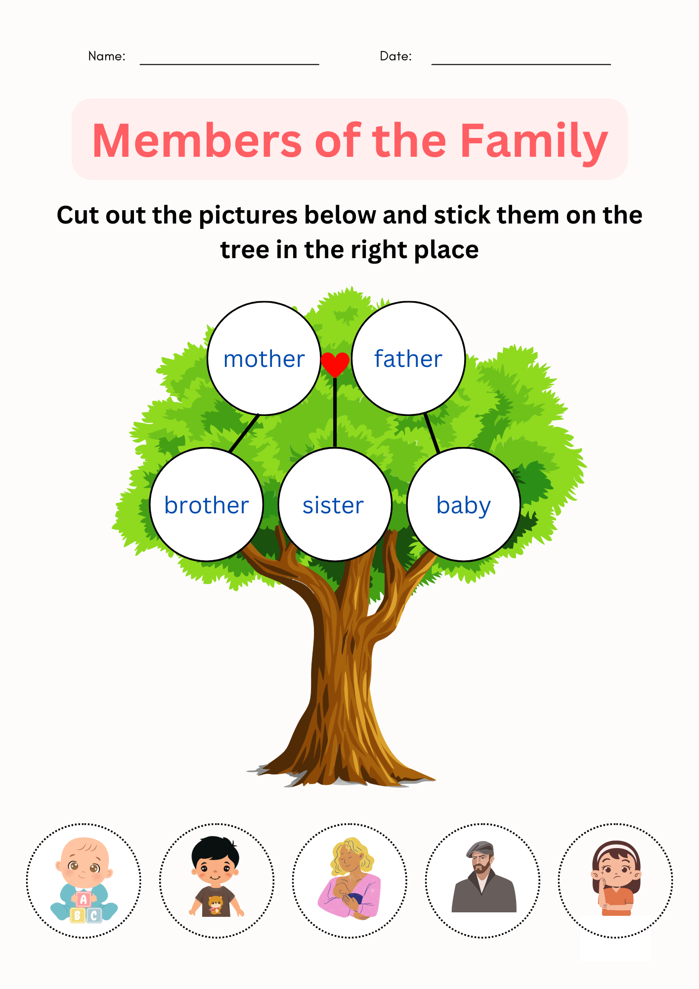 Family Tree Activity For Kids Made By Teachers