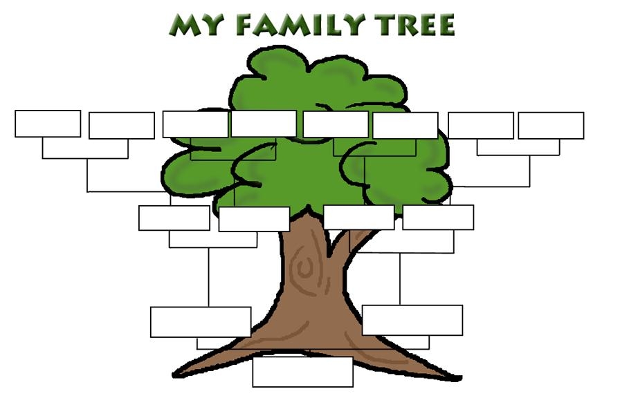 Family Tree For Kids Template ClipArt Best