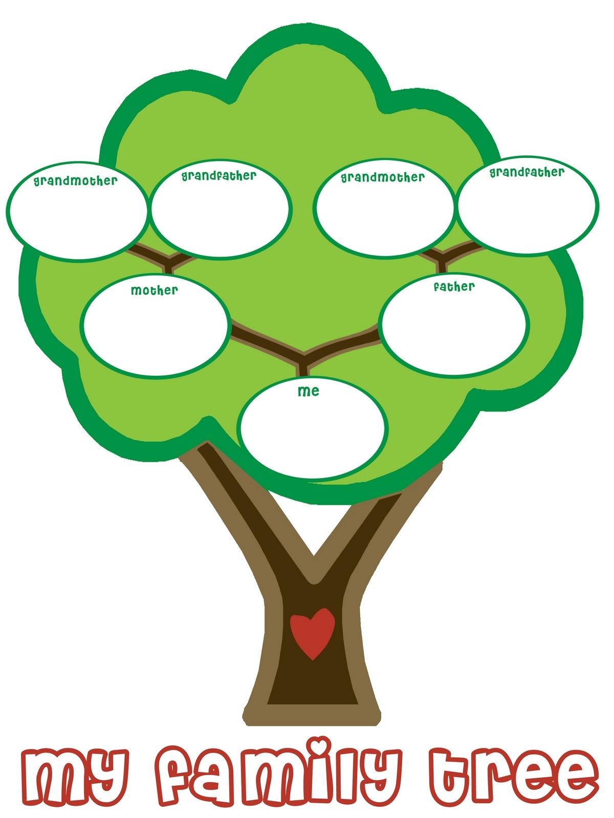 Family Tree For Kids Template ClipArt Best
