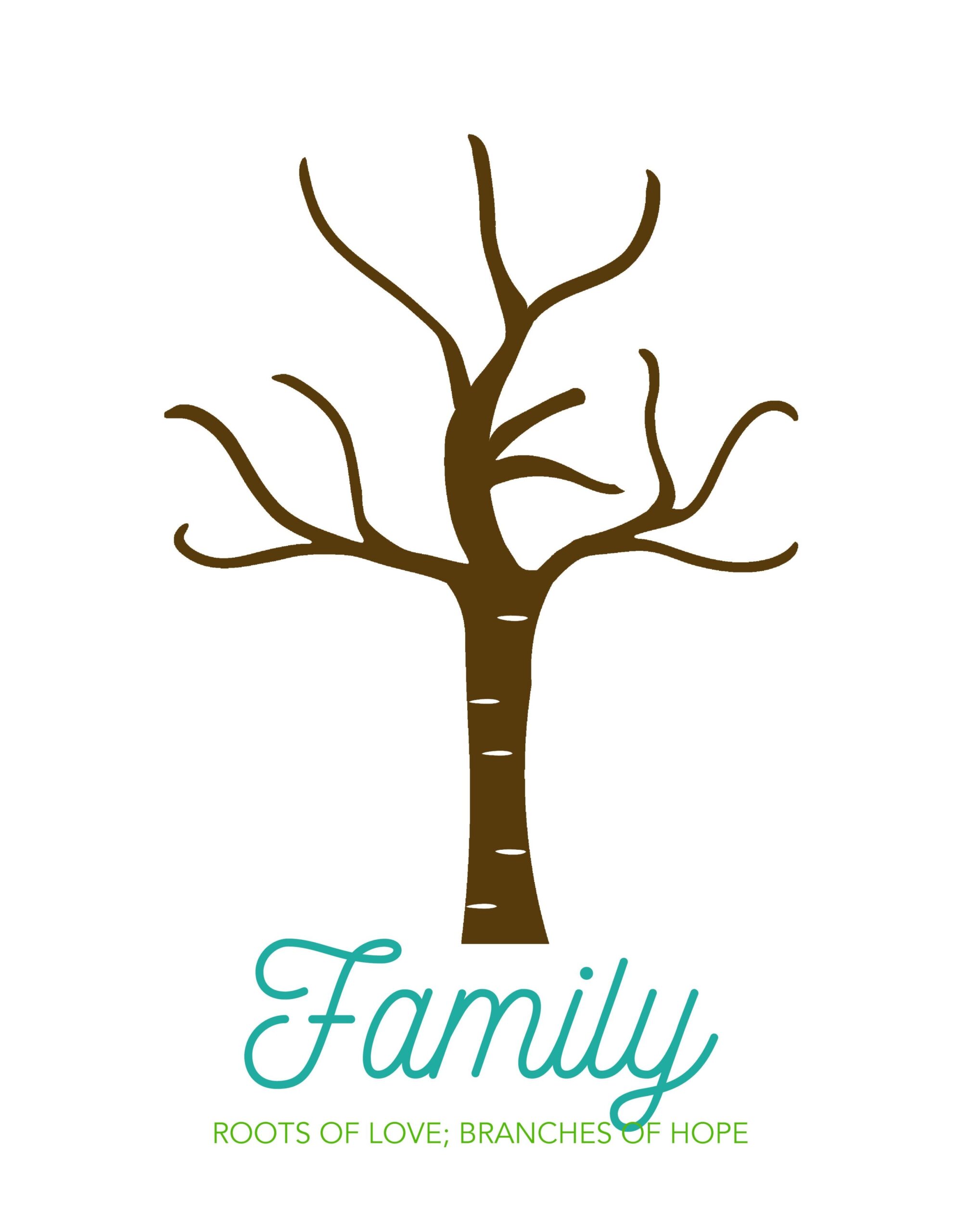 Family Tree Printable Handprint Family Tree Family Tree Artwork