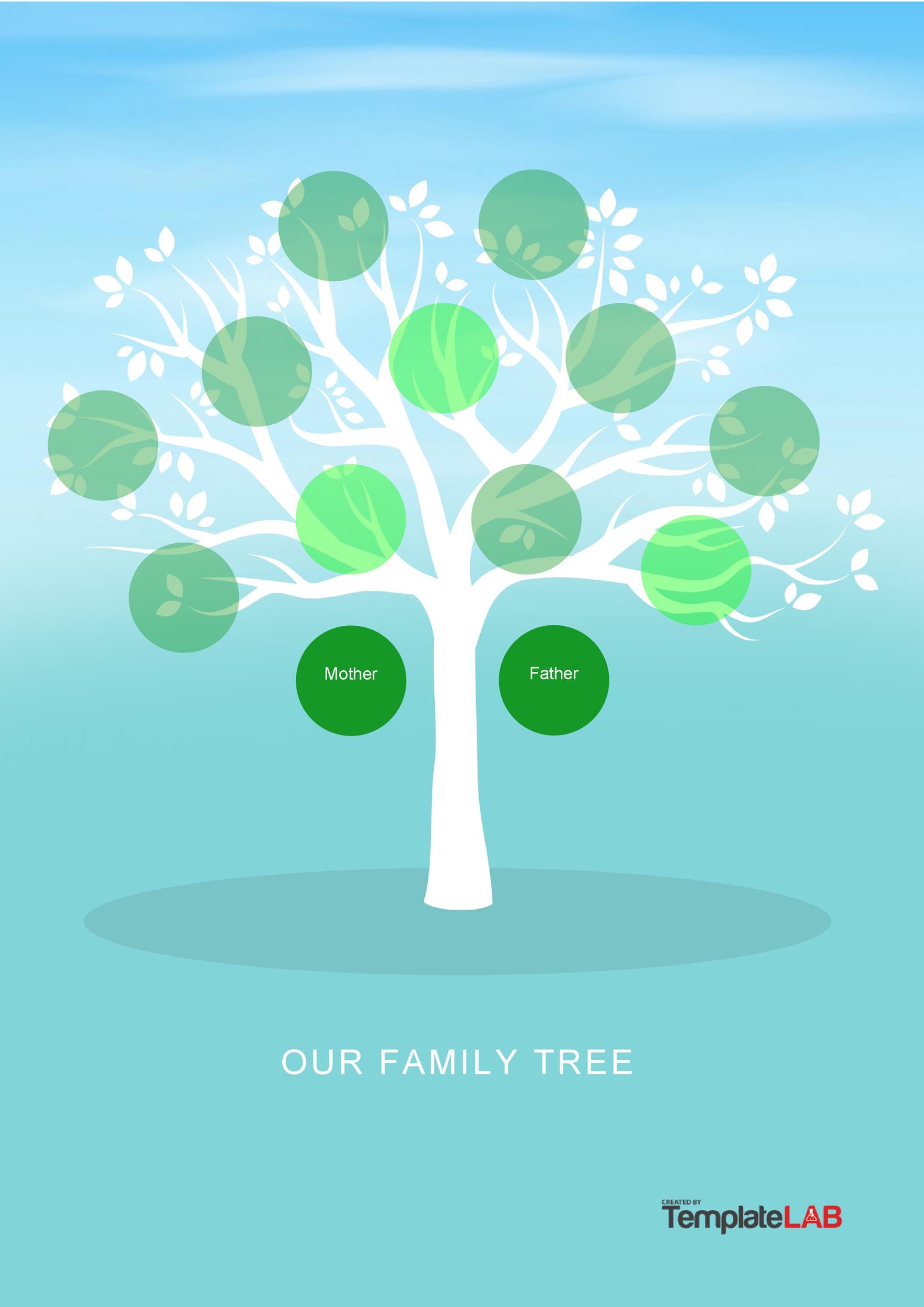 Family Tree Templates Word Excel PDF Sarseh