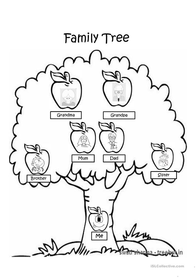 Family Tree Worksheets Kindergarten Kindergarten Worksheets