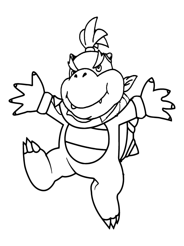 Fantastic Bowser Jr Coloring Page Free Printable Coloring Pages For Kids