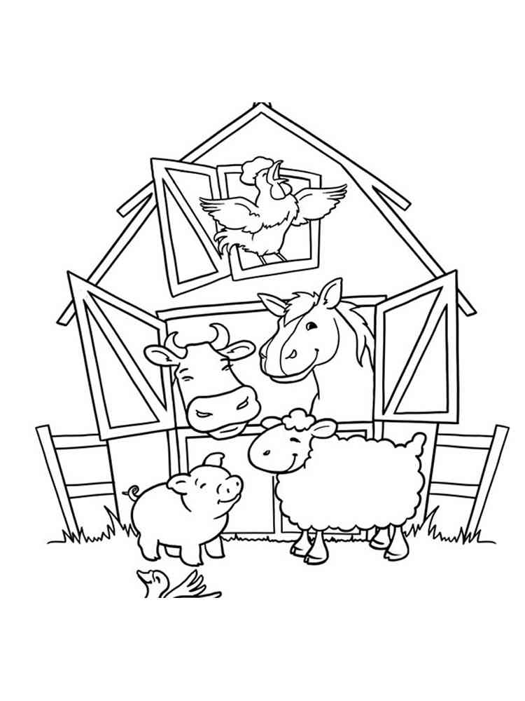 Farm Coloring Pages