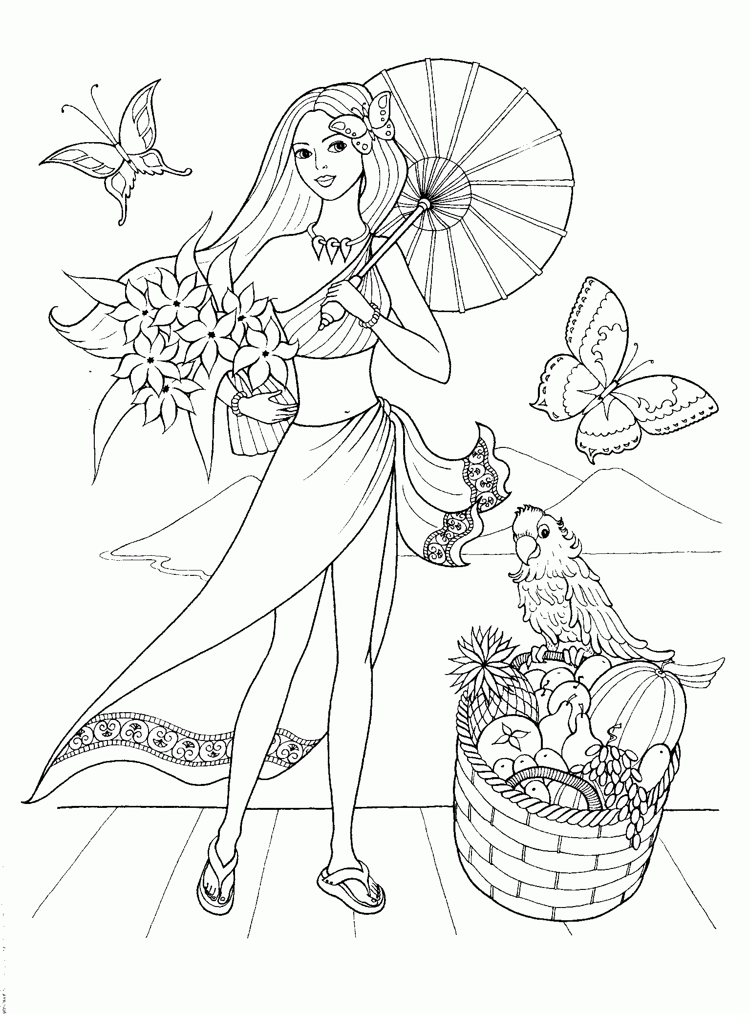 Fashion Coloring Pages For Girls Printable Coloring Home