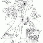 Fashion Coloring Pages For Girls Printable Coloring Home