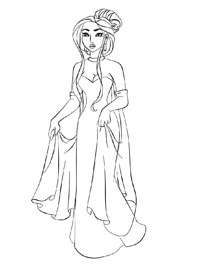fashion models coloring pages printable