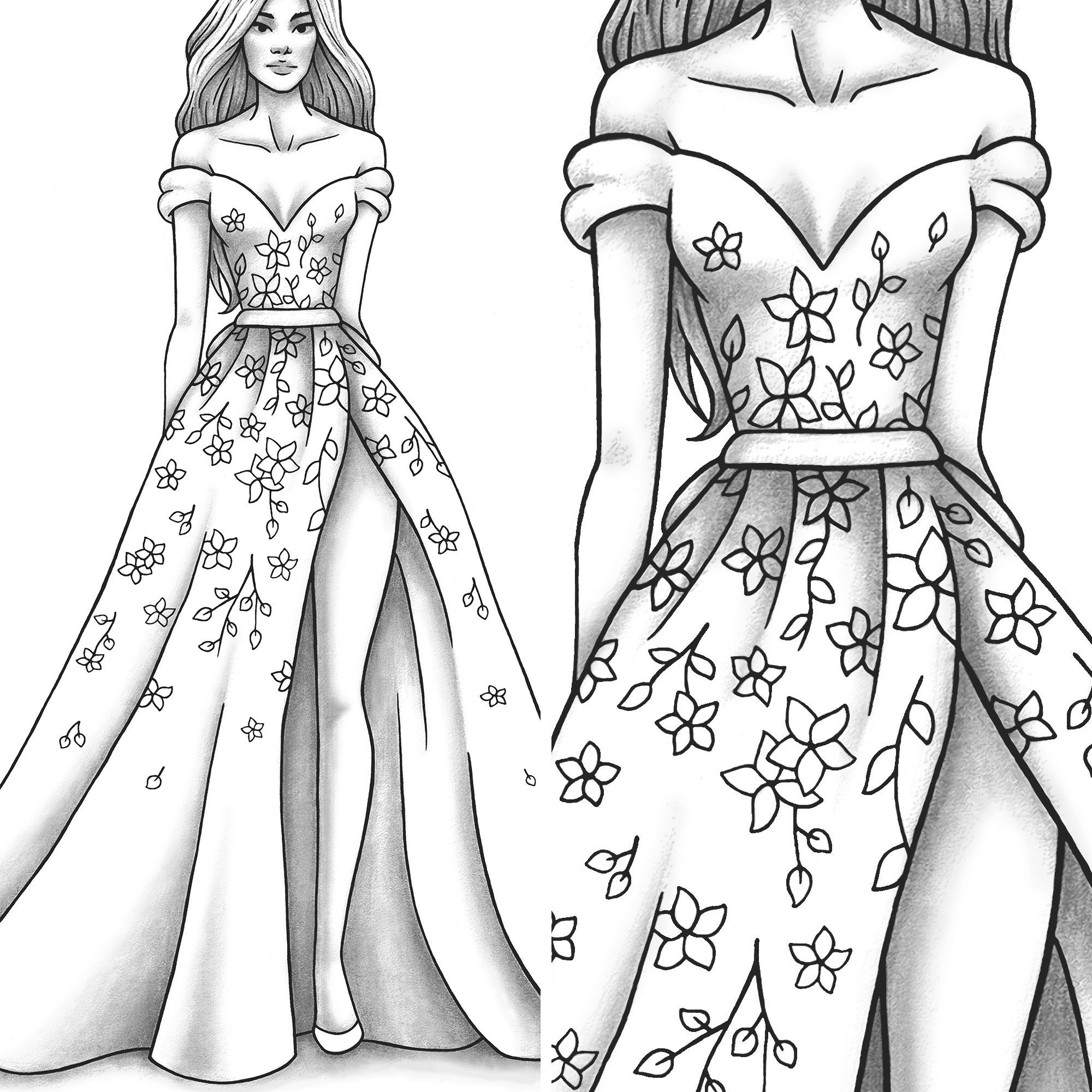fashion printables color pages