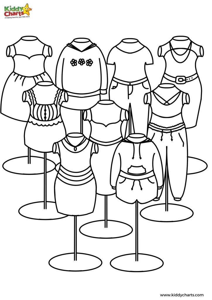Fashion Colouring Pages For Kids Kiddycharts