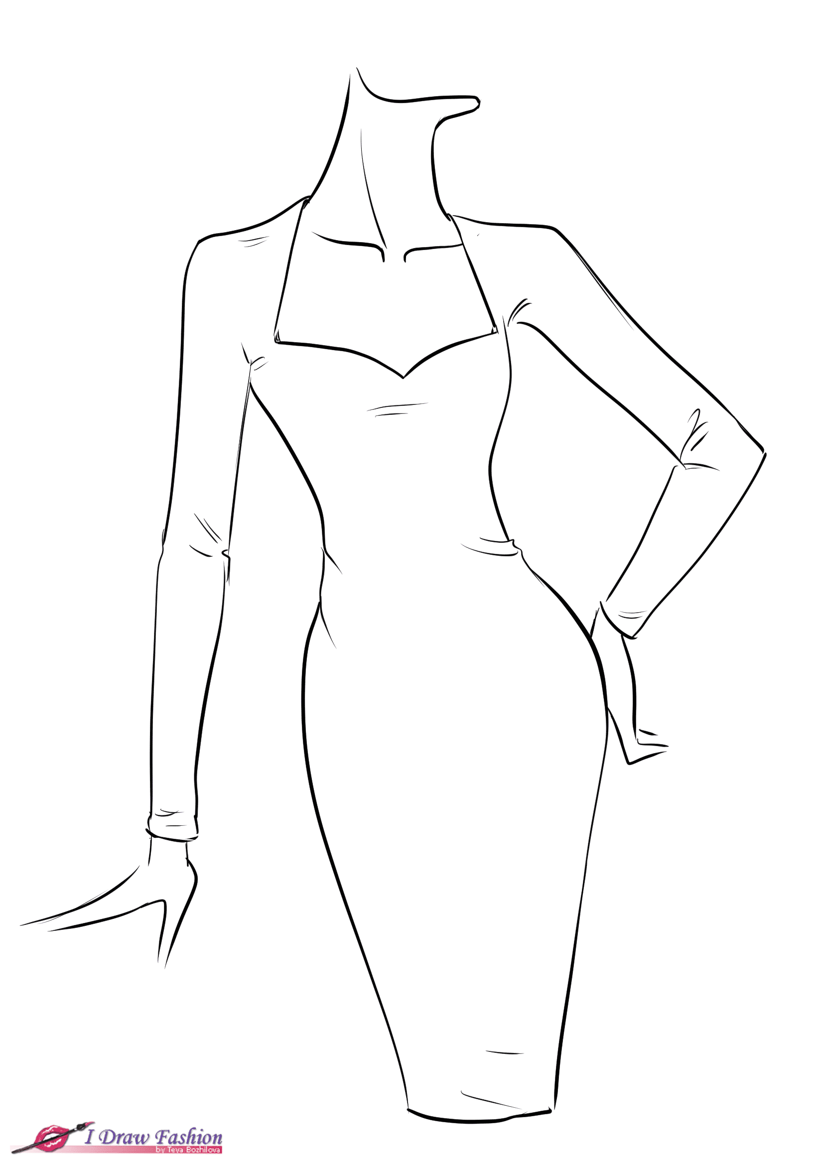 printable body templates for fashion design