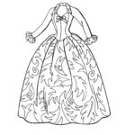 Fashion Dress Coloring Page Free Printable Coloring Pages For Kids
