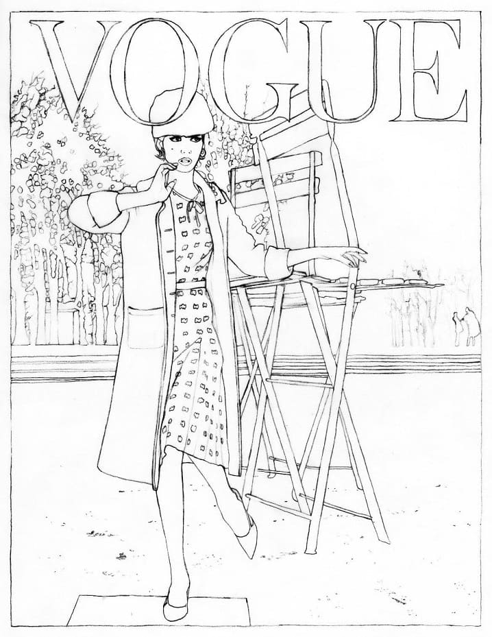 Fashion Magazine Coloring Page Free Printable Coloring Pages For Kids