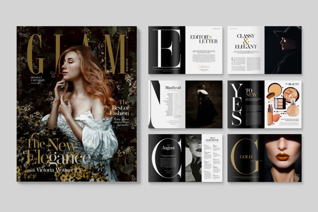 Fashion Magazine Template BrandPacks