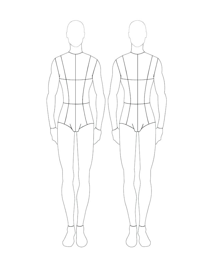 Fashion Model Sketch Template At PaintingValley Explore 