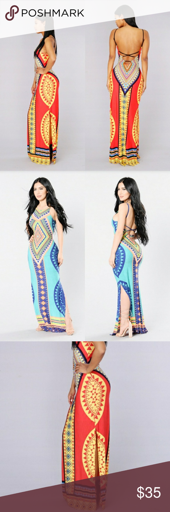 Fashion Nova NWOT Multi Print Dress Small Fashion Fashion Nova 