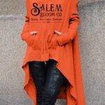 Fashion Print Irregular Long Sleeve Sweatshirt