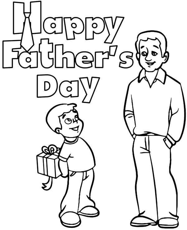 Father 39 s Day Card Coloring Printables