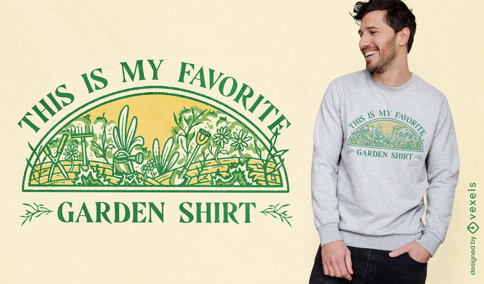 Favorite Garden Shirt T shirt Design Vector Download