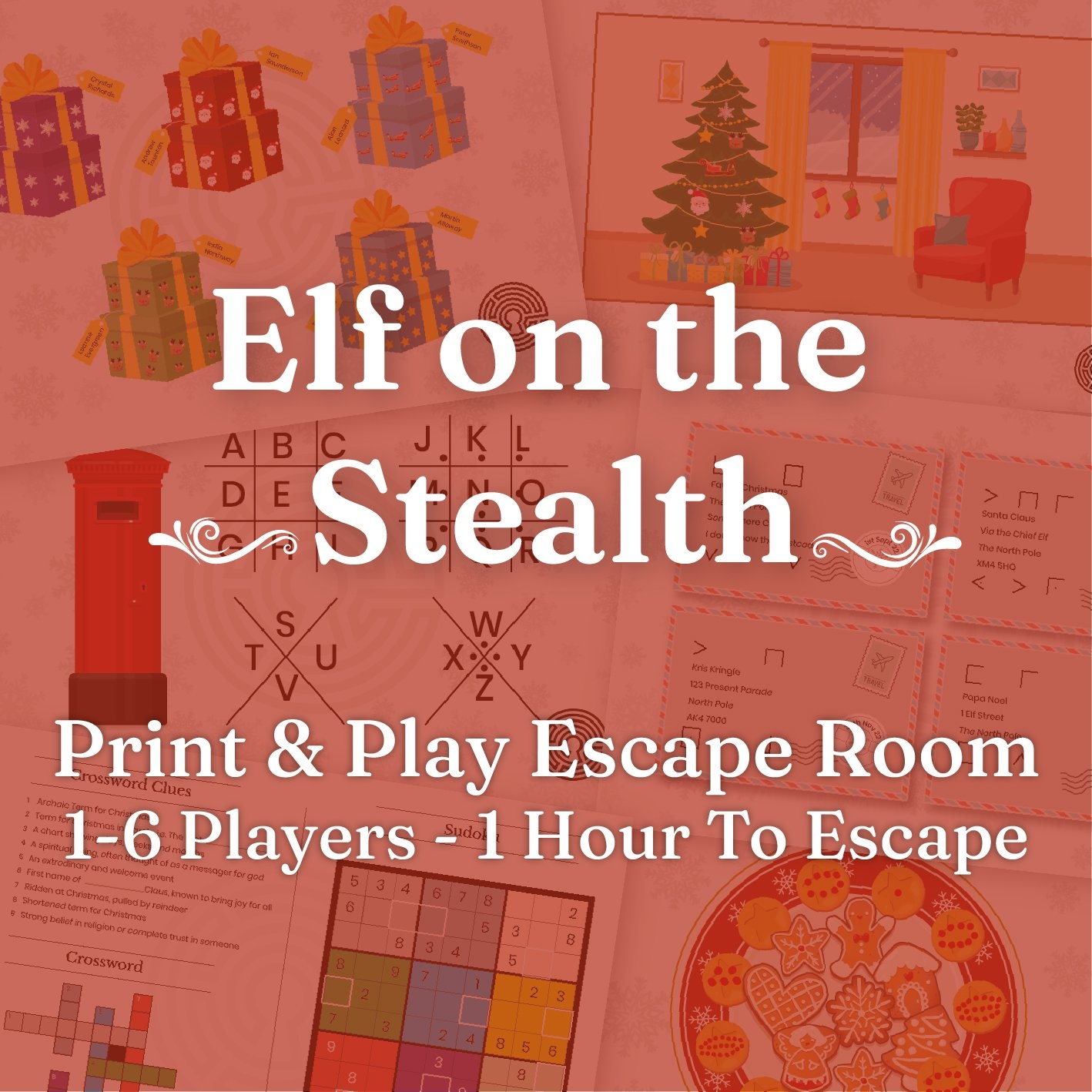 Festive Printable Escape Room Elf On The Stealth Epic Escapes