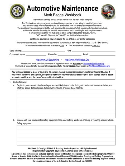 Fire Safety Merit Badge Worksheets Library