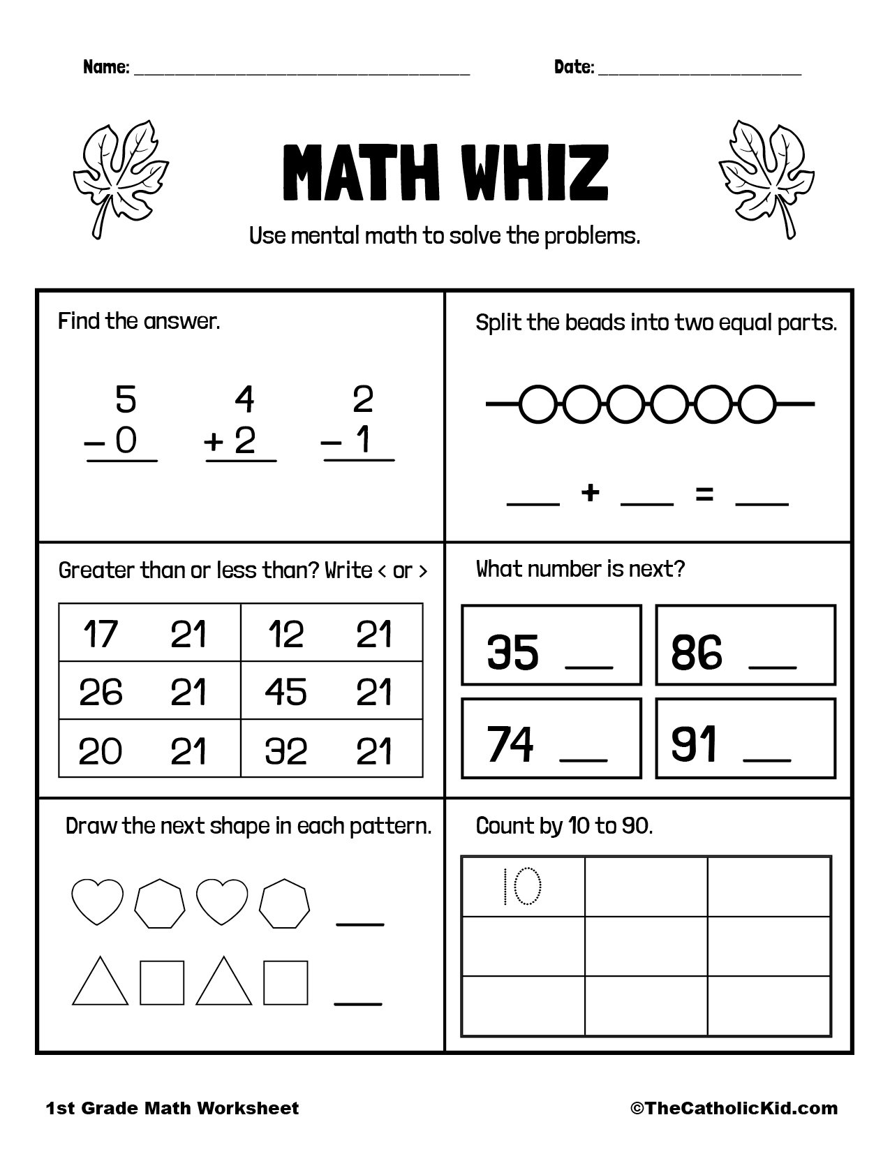 First Grade Worksheets FREE Printable Worksheets Worksheetfun 
