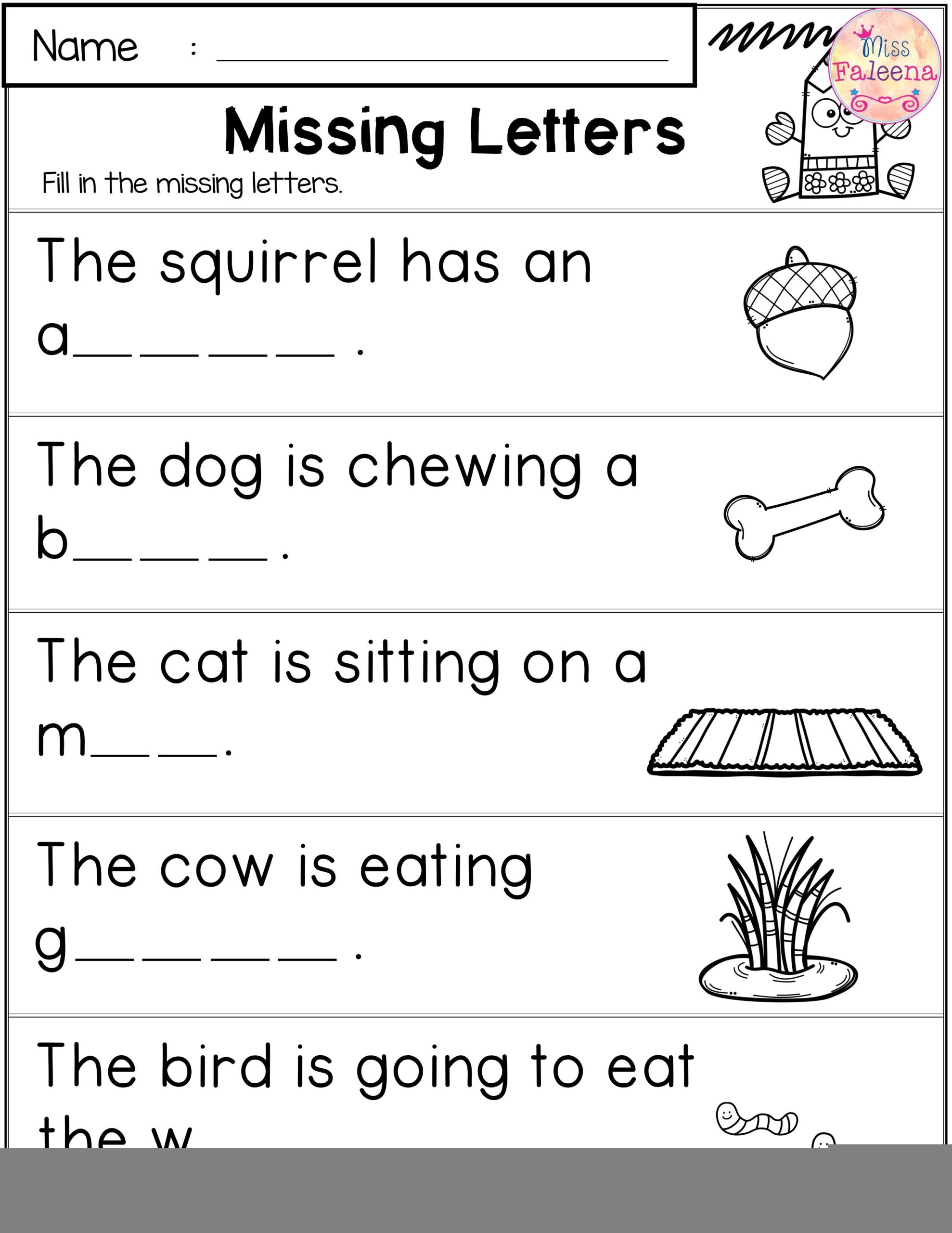 1st grade writing worksheets