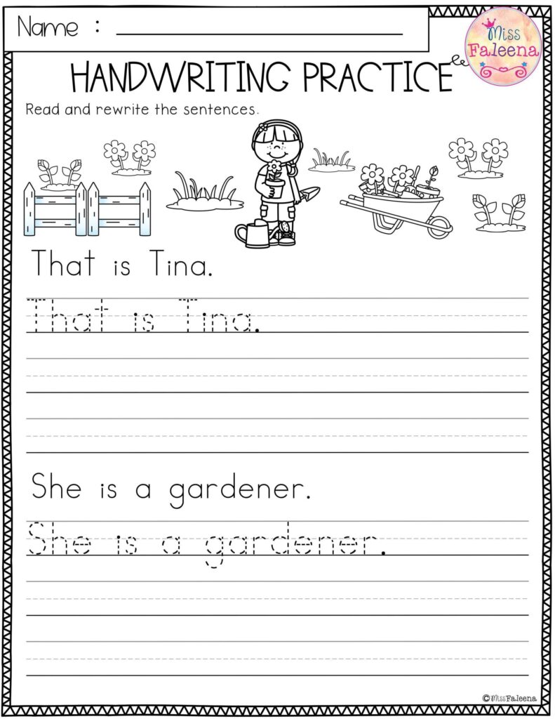 First Grade Writing Worksheets Free Printable Printable Worksheets