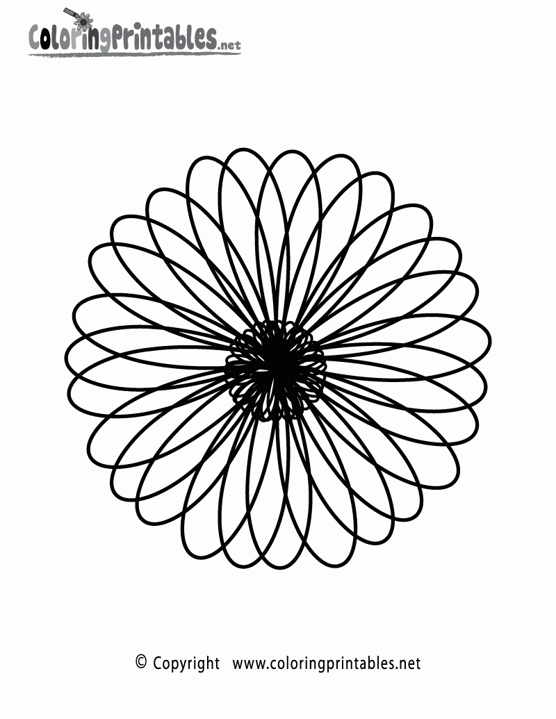 Floral Coloring Page A Free Adult Coloring Printable