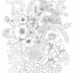 Floral Coloring Pages Pdf To Print Coloringfolder