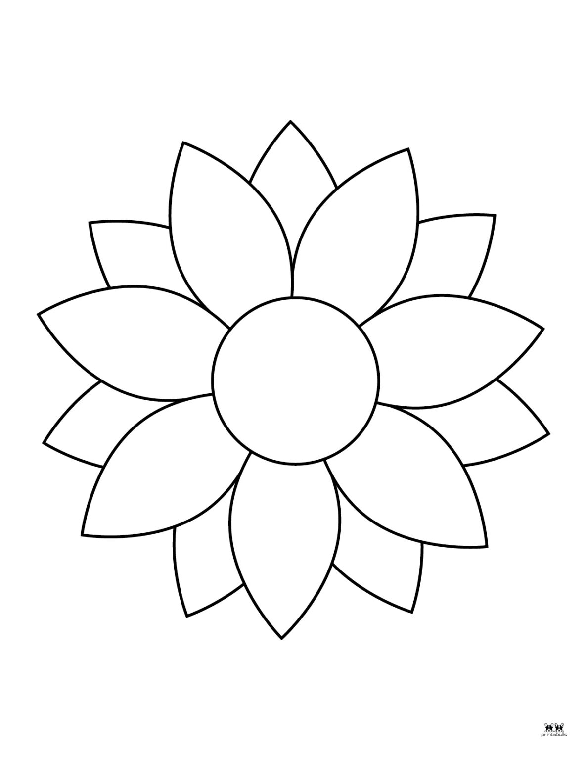 Flower Coloring Pages 50 FREE Printable Pages Printabulls