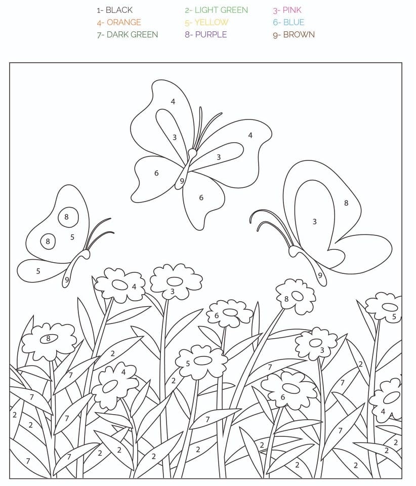 printable garden pictures to color