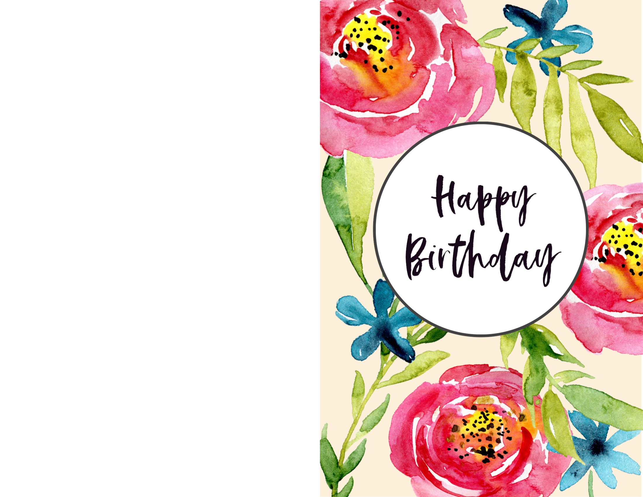 free printable birthday cards you can add photos