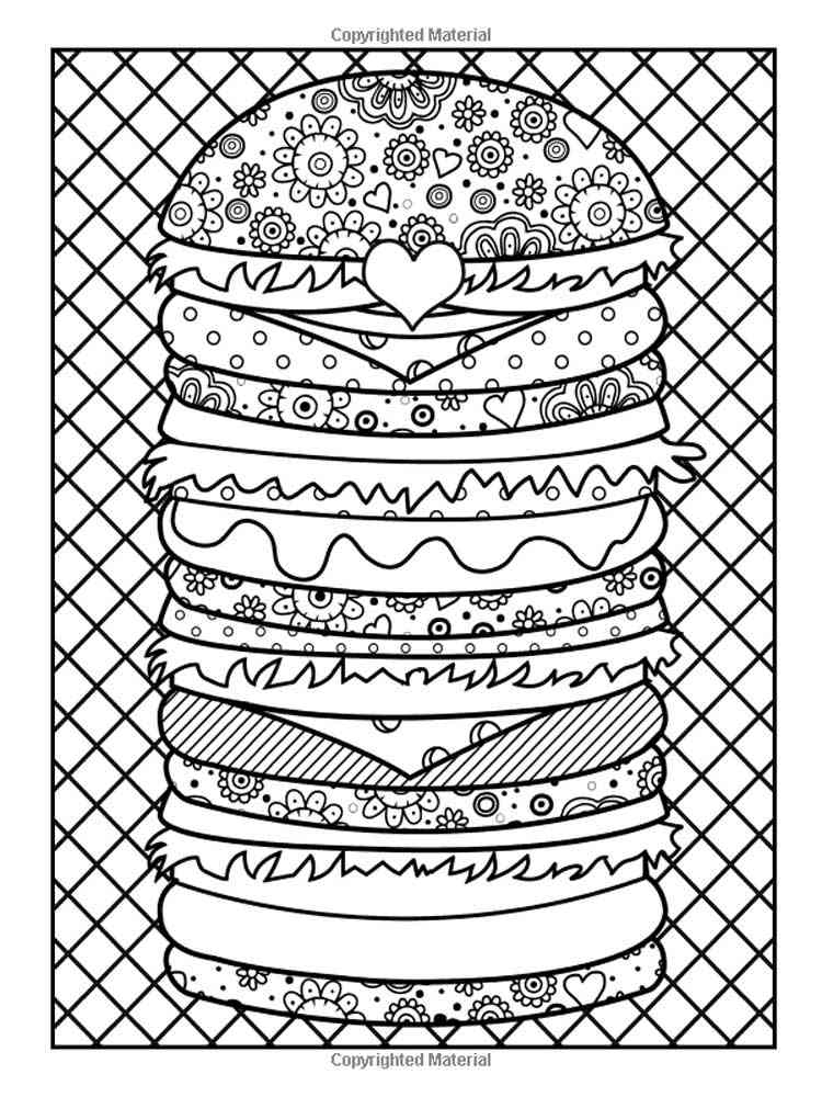 Food Coloring Pages For Adults