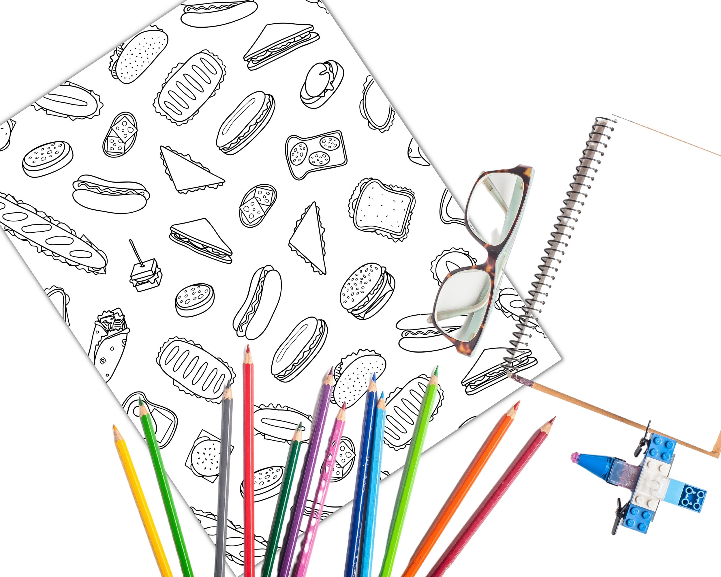 Food Coloring Pages Printable Food Colouring Pages Printable 