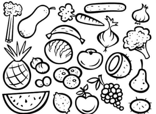 Food Coloring Pages Turkau